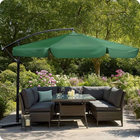 Parasol ogrodowy składany 6 segmentowy 350 cm z pokrowcem Plonos PL-880 Plonos