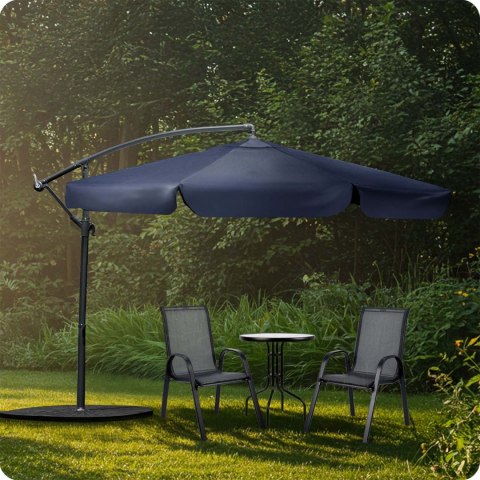 Parasol ogrodowy składany 6 segmentowy 350 cm z pokrowcem Plonos PL-880 Plonos