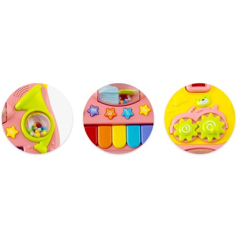 Chodzik edukacyjny z muzyką 2w1 RK-744 Ricokids różowy Ricokids Chodzik edukacyjny z muzyką 2w1 RK-744 Ricokids różowy Ricokids
