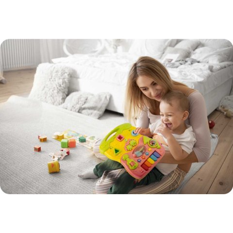 Chodzik edukacyjny z muzyką 2w1 RK-744 Ricokids różowy Ricokids Chodzik edukacyjny z muzyką 2w1 RK-744 Ricokids różowy Ricokids