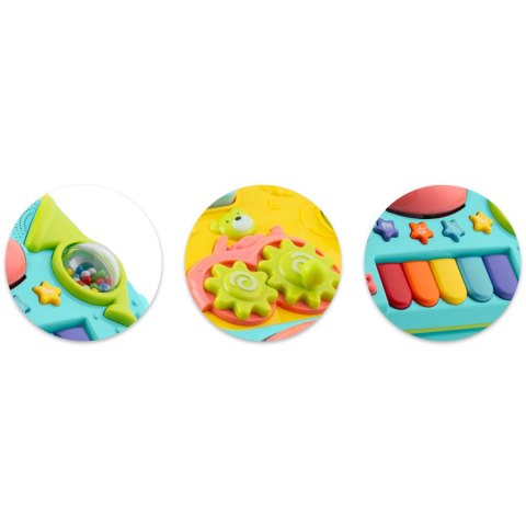 Chodzik edukacyjny z muzyką 2w1 RK-744 Ricokids turkusowy Ricokids Chodzik edukacyjny z muzyką 2w1 RK-744 Ricokids turkusowy Ricokids