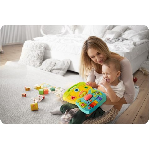 Chodzik edukacyjny z muzyką 2w1 RK-744 Ricokids turkusowy Ricokids Chodzik edukacyjny z muzyką 2w1 RK-744 Ricokids turkusowy Ricokids