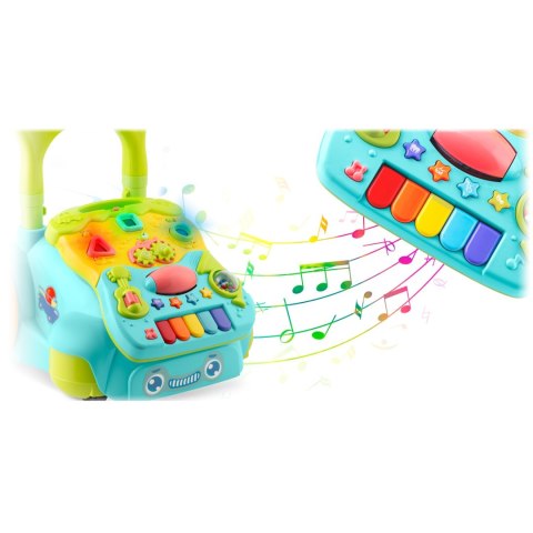 Chodzik edukacyjny z muzyką 2w1 RK-744 Ricokids turkusowy Ricokids Chodzik edukacyjny z muzyką 2w1 RK-744 Ricokids turkusowy Ricokids