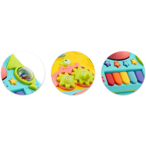 Chodzik edukacyjny z muzyką 2w1 RK-744 Ricokids turkusowy Ricokids Chodzik edukacyjny z muzyką 2w1 RK-744 Ricokids turkusowy Ricokids