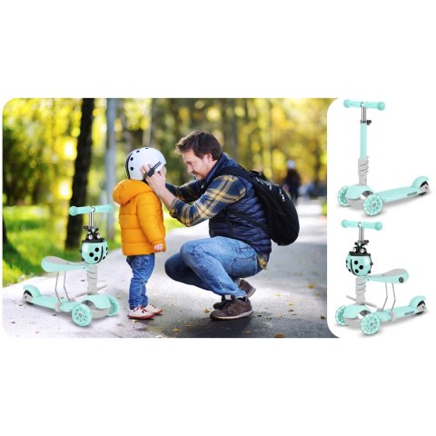 Hulajnoga trójkołowa Ricokids Buggy - miętowa Ricokids Hulajnoga trójkołowa Ricokids Buggy - miętowa Ricokids