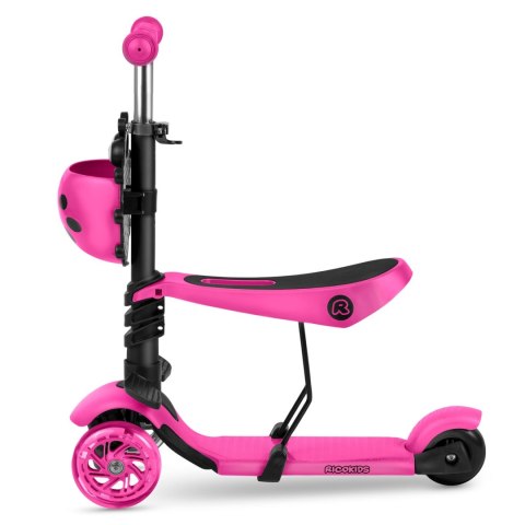 Hulajnoga trójkołowa Ricokids Buggy - różowa Ricokids Hulajnoga trójkołowa Ricokids Buggy - różowa Ricokids