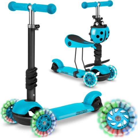 Hulajnoga trójkołowa Ricokids Buggy - turkusowa Ricokids Hulajnoga trójkołowa Ricokids Buggy - turkusowa Ricokids