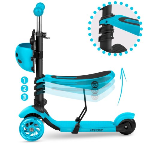 Hulajnoga trójkołowa Ricokids Buggy - turkusowa Ricokids Hulajnoga trójkołowa Ricokids Buggy - turkusowa Ricokids
