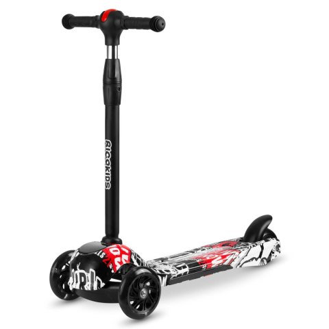 Hulajnoga trójkołowa Ricokids Piko - czarna w biało czerwone wzory Ricokids Hulajnoga trójkołowa Ricokids Piko - czarna w biało czerwone wzory Ricokids