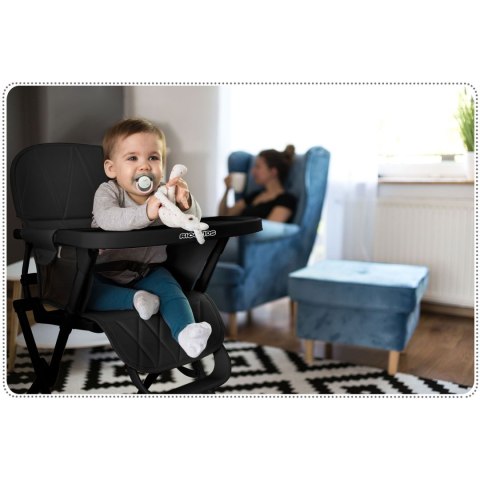Krzesełko do karmienia Nuco czarny Ricokids Krzesełko do karmienia Nuco czarny Ricokids
