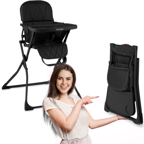 Krzesełko do karmienia Nuco czarny Ricokids Krzesełko do karmienia Nuco czarny Ricokids