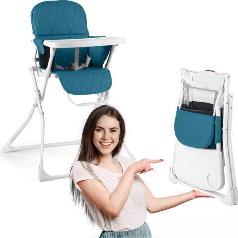 Krzesełko do karmienia Nuco niebieskie Ricokids Krzesełko do karmienia Nuco niebieskie Ricokids