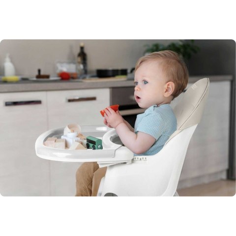 Krzesełko do karmienia ze stolikiem Milo szary Ricokids Krzesełko do karmienia ze stolikiem Milo szary Ricokids