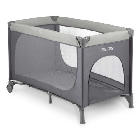 Łóżeczko turystyczne 125 x 65 x 78 cm RK-240 jasno szare Ricokids Łóżeczko turystyczne 125 x 65 x 78 cm RK-240 jasno szare Ricokids