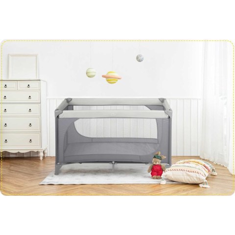 Łóżeczko turystyczne 125 x 65 x 78 cm RK-240 jasno szare Ricokids Łóżeczko turystyczne 125 x 65 x 78 cm RK-240 jasno szare Ricokids