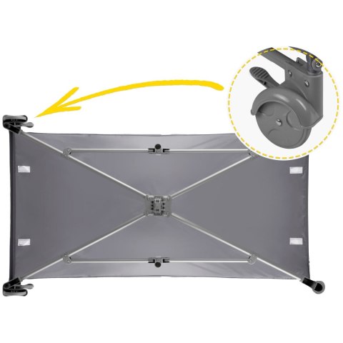 Łóżeczko turystyczne 125 x 65 x 78 cm RK-240 jasno szare Ricokids Łóżeczko turystyczne 125 x 65 x 78 cm RK-240 jasno szare Ricokids