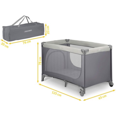 Łóżeczko turystyczne 125 x 65 x 78 cm RK-240 jasno szare Ricokids Łóżeczko turystyczne 125 x 65 x 78 cm RK-240 jasno szare Ricokids