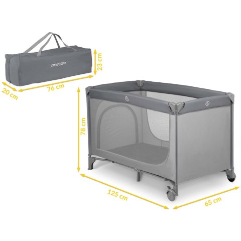 Łóżeczko turystyczne 125 x 65 x 78 cm RK-240 szare Ricokids Łóżeczko turystyczne 125 x 65 x 78 cm RK-240 szare Ricokids