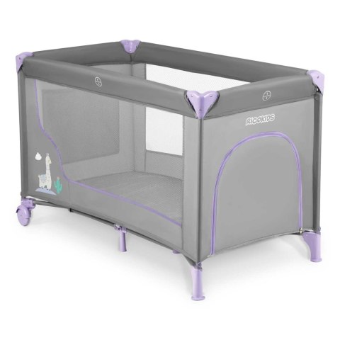 Łóżeczko turystyczne 125 x 65 x 78 cm RK-240 szaro-lawendowe Ricokids Łóżeczko turystyczne 125 x 65 x 78 cm RK-240 szaro-lawendowe Ricokids