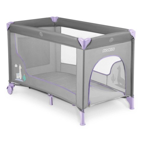 Łóżeczko turystyczne 125 x 65 x 78 cm RK-240 szaro-lawendowe Ricokids Łóżeczko turystyczne 125 x 65 x 78 cm RK-240 szaro-lawendowe Ricokids
