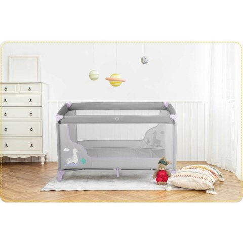 Łóżeczko turystyczne 125 x 65 x 78 cm RK-240 szaro-lawendowe Ricokids Łóżeczko turystyczne 125 x 65 x 78 cm RK-240 szaro-lawendowe Ricokids
