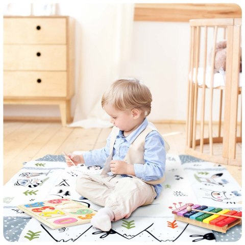 Mata interaktywna edukacyjna 110 x 100 cm Królik Ricokids Ricokids Mata interaktywna edukacyjna 110 x 100 cm Królik Ricokids Ricokids