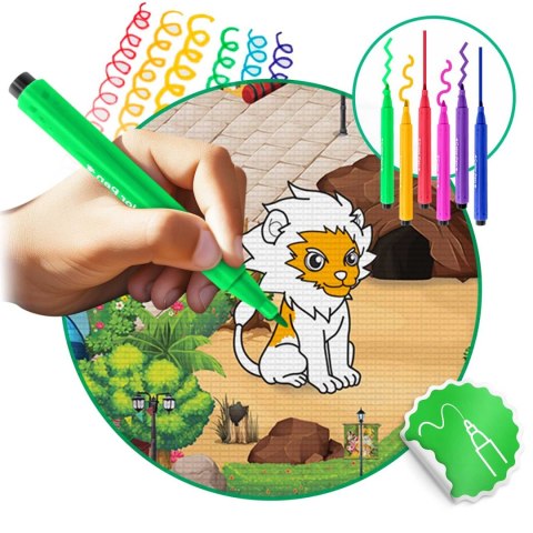 Mata piankowa do kolorowania zwijana 120 x 90 x 0,3 cm Ricokids RK-344 Ricokids Mata piankowa do kolorowania zwijana 120 x 90 x 0,3 cm Ricokids RK-344 Ricokids
