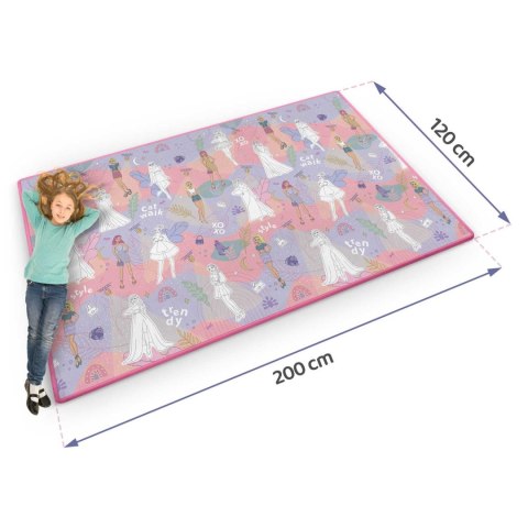 Mata piankowa do kolorowania zwijana 200 x 120 x 0,3 cm Ricokids RK-343 Ricokids Mata piankowa do kolorowania zwijana 200 x 120 x 0,3 cm Ricokids RK-343 Ricokids
