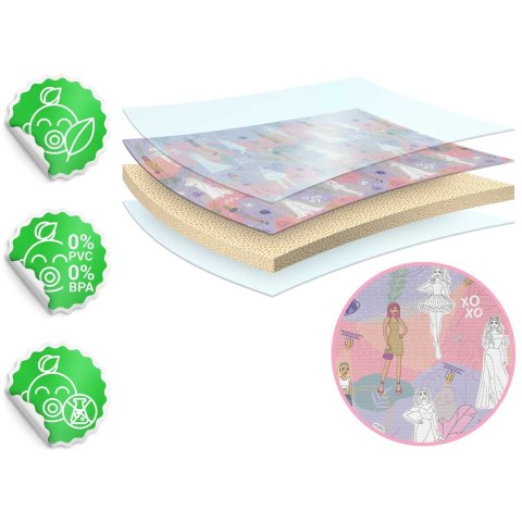 Mata piankowa do kolorowania zwijana 200 x 120 x 0,3 cm Ricokids RK-343 Ricokids Mata piankowa do kolorowania zwijana 200 x 120 x 0,3 cm Ricokids RK-343 Ricokids