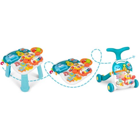 Pchacz stolik edukacyjny 3w1 RK-810 biało-niebieski Ricokids Pchacz stolik edukacyjny 3w1 RK-810 biało-niebieski Ricokids