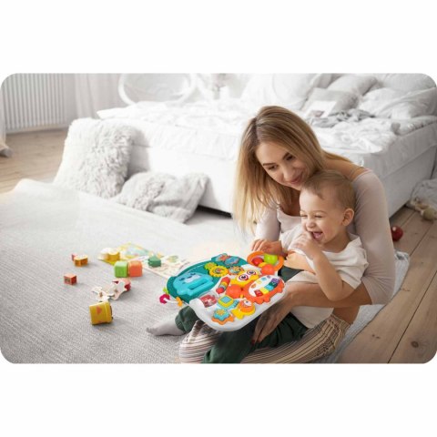 Pchacz stolik edukacyjny 3w1 RK-810 biało-niebieski Ricokids Pchacz stolik edukacyjny 3w1 RK-810 biało-niebieski Ricokids