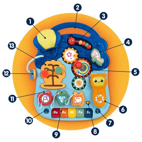 Stolik edukacyjny 4w1 Ricokids niebieski 781900 Ricokids Stolik edukacyjny 4w1 Ricokids niebieski 781900 Ricokids