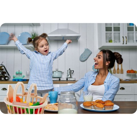 Drewniana zabawka koszyk z owocami do krojenia 9 szt RK-870 Ricokids Ricokids Drewniana zabawka koszyk z owocami do krojenia 9 szt RK-870 Ricokids Ricokids