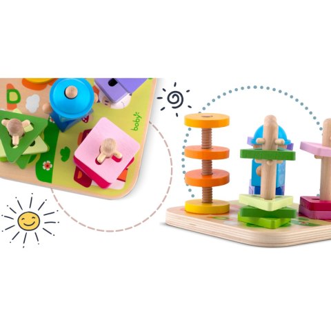Drewniana zabawka sorter - układanka RK-866 Ricokids Ricokids Drewniana zabawka sorter - układanka RK-866 Ricokids Ricokids