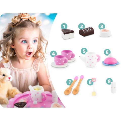 Drewniana zabawka zestaw do herbaty RK-869 Ricokids Ricokids Drewniana zabawka zestaw do herbaty RK-869 Ricokids Ricokids