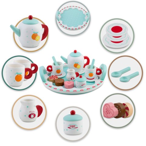 Drewniana zabawka zestaw do herbaty RK-869 Ricokids Ricokids Drewniana zabawka zestaw do herbaty RK-869 Ricokids Ricokids