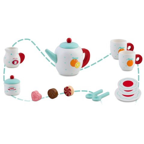Drewniana zabawka zestaw do herbaty RK-869 Ricokids Ricokids Drewniana zabawka zestaw do herbaty RK-869 Ricokids Ricokids