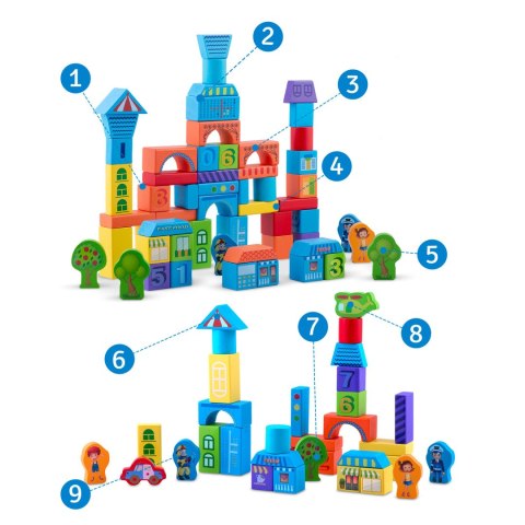 Drewniane klocki edukacyjne RK-871 Ricokids Ricokids Drewniane klocki edukacyjne RK-871 Ricokids Ricokids