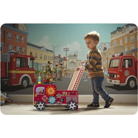 Drewniany chodzik pchacz straż pożarna RK-873 Ricokids Ricokids Drewniany chodzik pchacz straż pożarna RK-873 Ricokids Ricokids