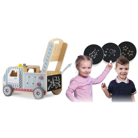 Drewniany chodzik pchacz z narzędziami RK-874 Ricokids Ricokids Drewniany chodzik pchacz z narzędziami RK-874 Ricokids Ricokids