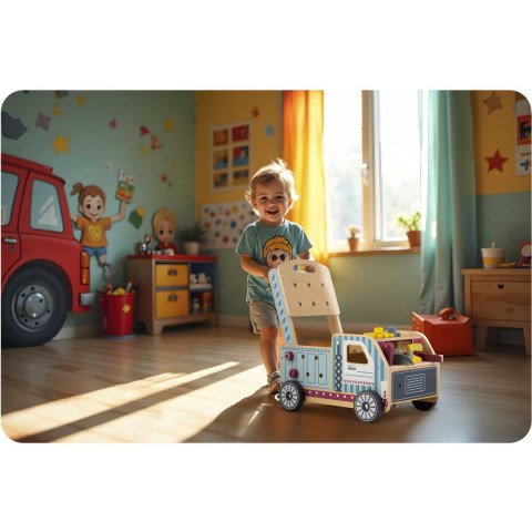 Drewniany chodzik pchacz z narzędziami RK-874 Ricokids Ricokids Drewniany chodzik pchacz z narzędziami RK-874 Ricokids Ricokids