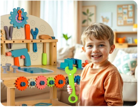 Drewniany warsztat z narzędziami RK-876 Ricokids Ricokids Drewniany warsztat z narzędziami RK-876 Ricokids Ricokids