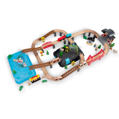 Kolejka drewniana miasteczko 100 szt RK-879 Ricokids Ricokids Kolejka drewniana miasteczko 100 szt RK-879 Ricokids Ricokids