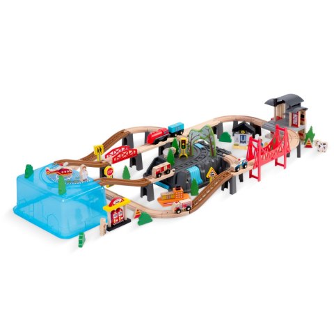 Kolejka drewniana miasteczko 100 szt RK-879 Ricokids Ricokids Kolejka drewniana miasteczko 100 szt RK-879 Ricokids Ricokids