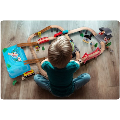 Kolejka drewniana miasteczko 100 szt RK-879 Ricokids Ricokids Kolejka drewniana miasteczko 100 szt RK-879 Ricokids Ricokids