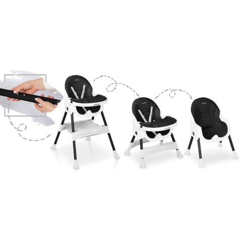 Krzesełko do karmienia Ricokids Mani czarne Ricokids Krzesełko do karmienia Ricokids Mani czarne Ricokids