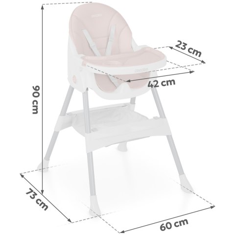 Krzesełko do karmienia Ricokids Mani różowe Ricokids Krzesełko do karmienia Ricokids Mani różowe Ricokids