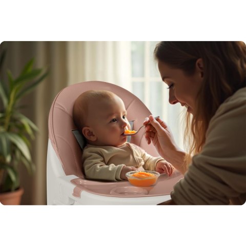 Krzesełko do karmienia Ricokids Mani różowe Ricokids Krzesełko do karmienia Ricokids Mani różowe Ricokids