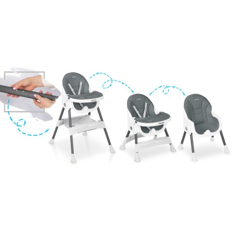 Krzesełko do karmienia Ricokids Mani szare Ricokids Krzesełko do karmienia Ricokids Mani szare Ricokids