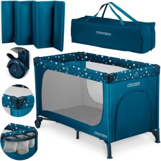 Łóżeczko turystyczne 125 x 65 x 78 cm RK-240 granatowe Ricokids